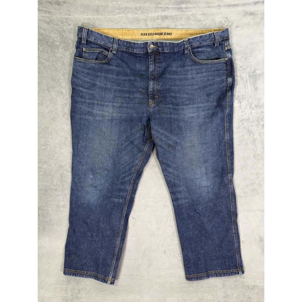 Duluth Trading Co‎ Flex Ballroom Jeans Men 48x30 Blue Stretch Denim Relaxed